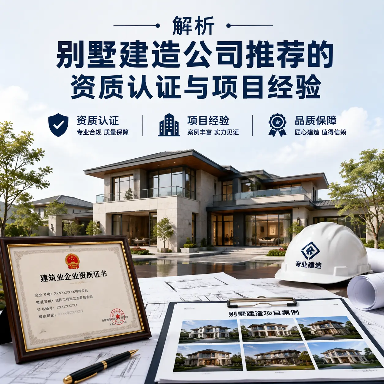 解析 上海 别墅建造公司推荐的资质认证与项目经验