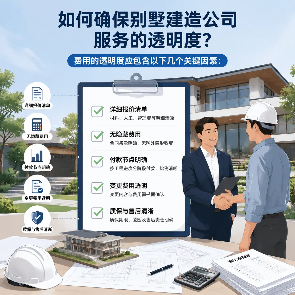 在 上海 如何确保别墅建造公司服务的透明度？