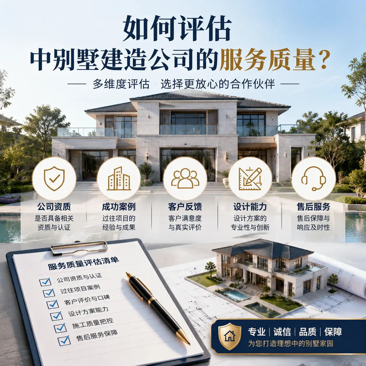 如何评估 上海 中别墅建造公司的服务质量？