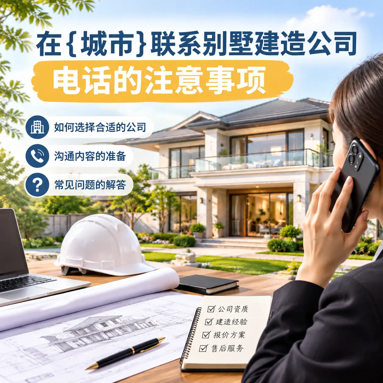 在上海联系别墅建造公司电话的注意事项