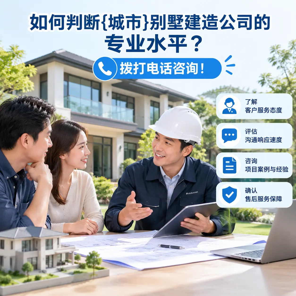 如何判断上海别墅建造公司的专业水平?拨打电话咨询!
